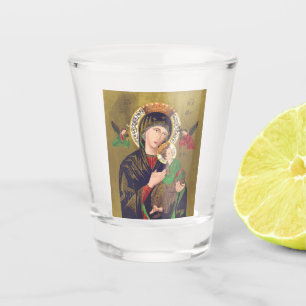 Our Lady of Perpetual Help Shot Glass