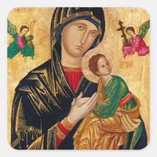 Our Lady of Perpetual Help Square Sticker