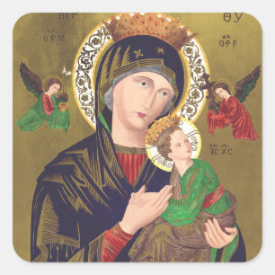 Our Lady of Perpetual Help Square Sticker