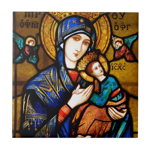 our lady of perpetual help tile (Front)