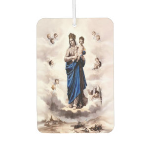Our Lady of Prompt Succour BW Air Freshener