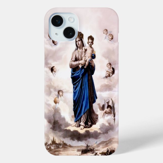 Our Lady of Prompt Succour BW Case-Mate iPhone Case (Back)