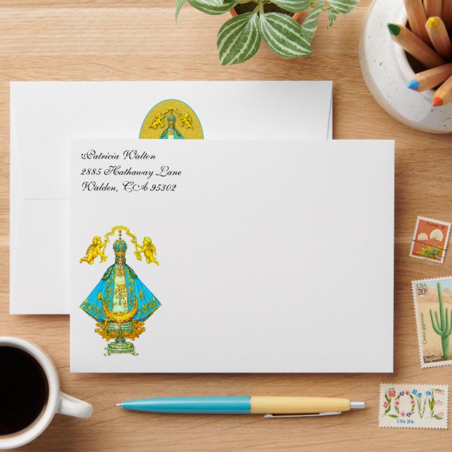 Our Lady of San Juan Religious Angels  Envelope (Desk)