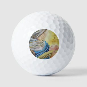 Our Lady of Silence holding baby Jesus Golf Balls