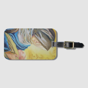 Our Lady of Silence holding baby Jesus Luggage Tag