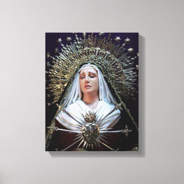 Our Lady of Sorrows Canvas Print (Front)