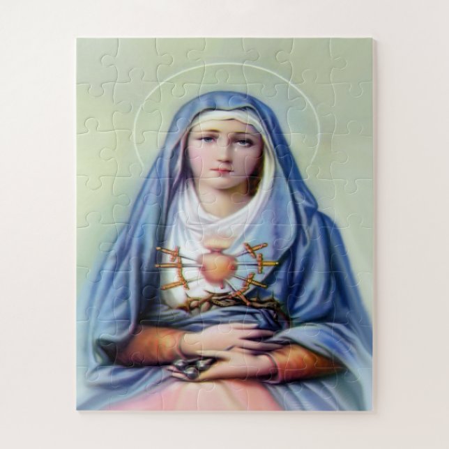 Our Lady of Sorrows Jigsaw Puzzle (Vertical)