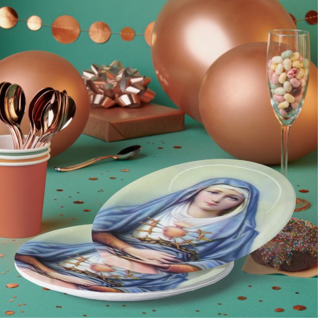Our Lady of Sorrows Paper Plate (Multi)