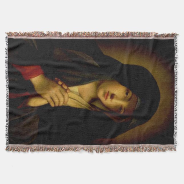 Our Lady of Sorrows Virgin Mary Blanket (Front)