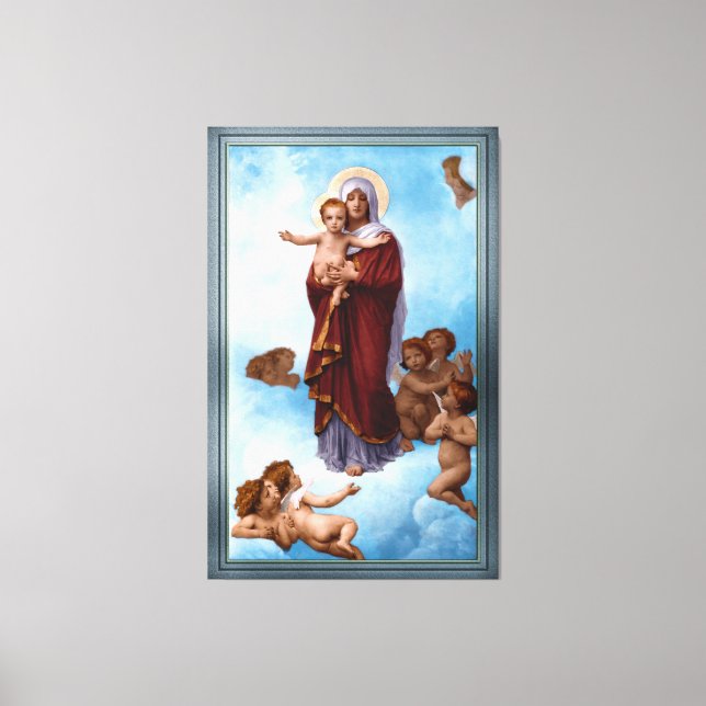 Our Lady of the Angels by William Bouguereau Canvas Print (Front)