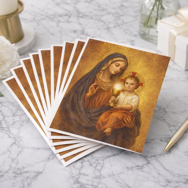 Our Lady of the Blessed Sacrament Mary Jesus Postcard (Creator Uploaded)