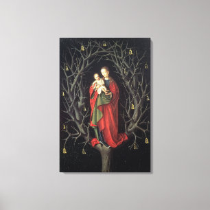 Our Lady of the Dry Tree c.1450 (oil on panel) Canvas Print