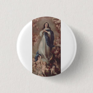 Our Lady of the Immaculate Conception 1 Inch Round Button