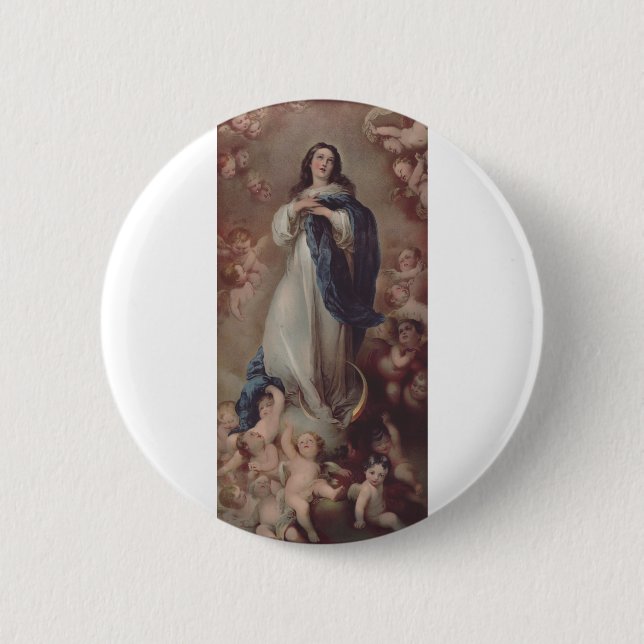 Our Lady of the Immaculate Conception 2 Inch Round Button (Front)