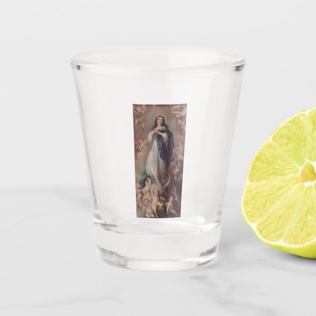 Our Lady of the Immaculate Conception Shot Glass (Front)