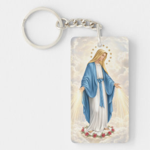Our Lady of the Miraculous Medal Keychain