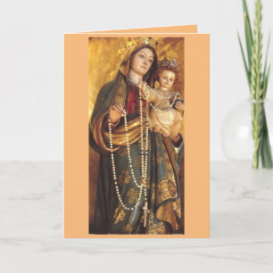 Our Lady of the Rosary Card