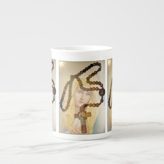 Our Lady of the Rosary Coffee Mug (Front)