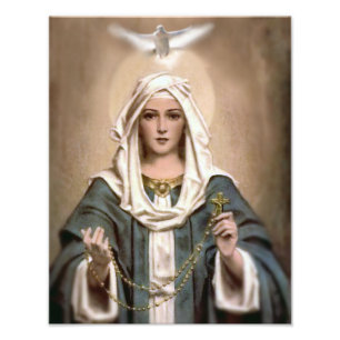 OUR LADY OF THE ROSARY PHOTO PRINT