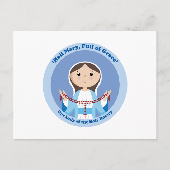 Our Lady of the Rosary Postcard (Front)