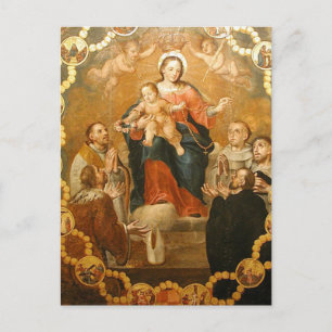 OUR LADY OF THE ROSARY POSTCARD