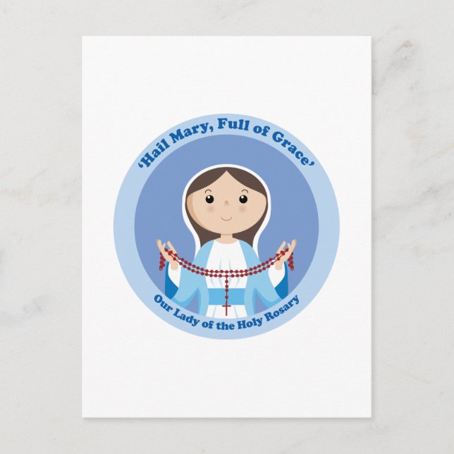Our Lady of the Rosary Postcard (Front)