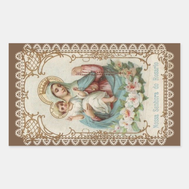 Our Lady of the Rosary with the Baby Jesus Sticker (Front)