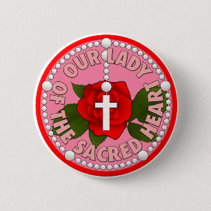 Our Lady of the Sacred Heart 2 Inch Round Button