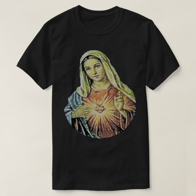 Our Lady of the Sacred Heart T-Shirt (Design Front)