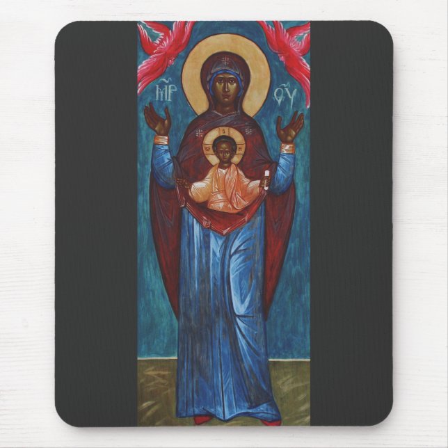 Our Lady of the Sign Mouse Pad (Front)