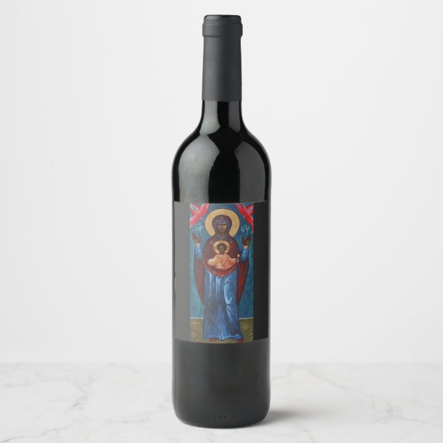 Our Lady of the Sign Wine Label (Front)