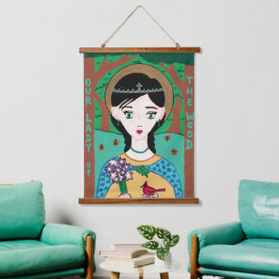 Our Lady of the Wood Hanging Tapestry