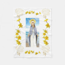 Our Lady, Star of the Sea, fleece blanket