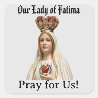 Our Lady the Fatima Square Sticker