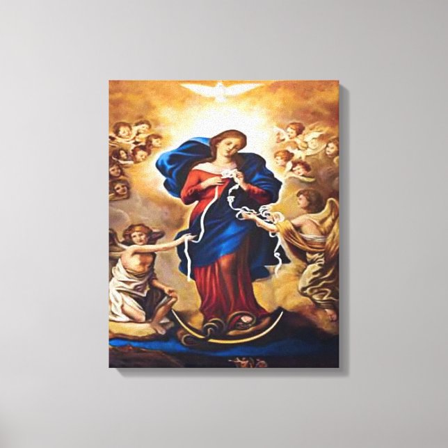 Our Lady Undoer of Knots Canvas Print (Front)