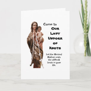 Our Lady Undoer of Knots Card
