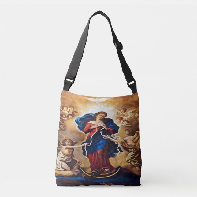Our Lady Undoer of Knots Crossbody Bag (Front)