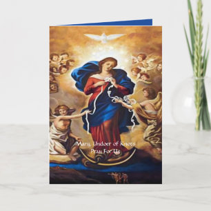 Our Lady Undoer of Knots Prayer Holiday Card