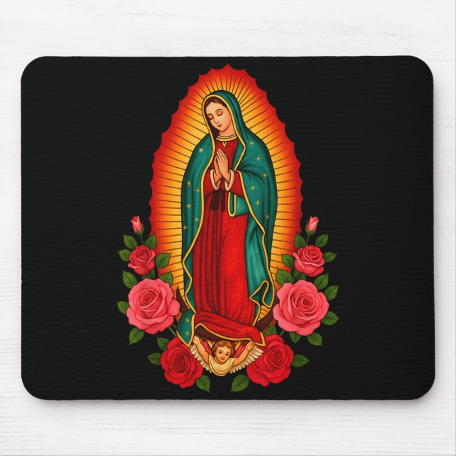 Our Lady Virgen De Guadalupe Saint Virgin Mary - C Mouse Pad (Front)