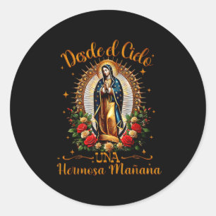 Our Lady Virgen De Guadalupe Saint Virgin Mary Nk  Classic Round Sticker