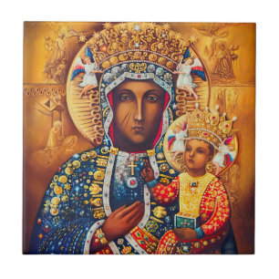 Our Lady Virgin Mary Vladimir Czestochowa Catholic Tile