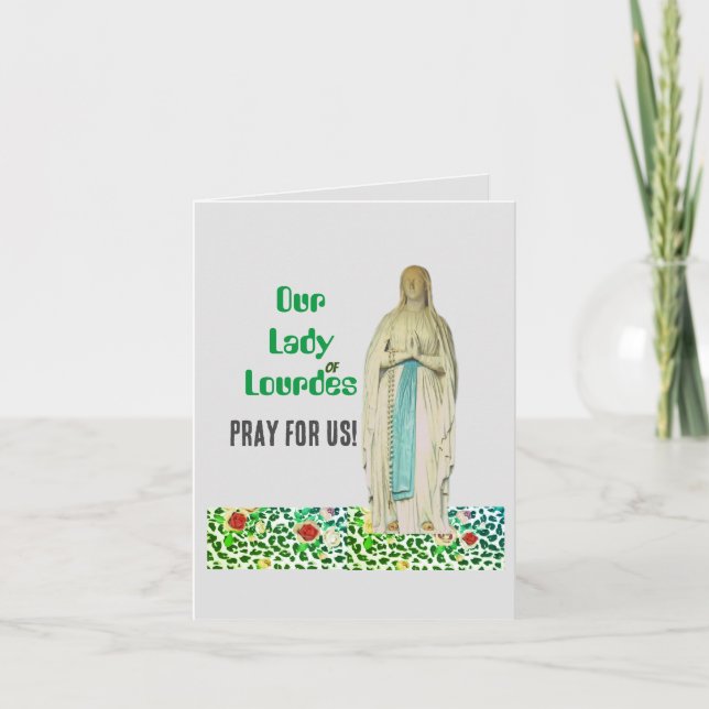 Our Lafy of LourdesFolded Greeting Card (Front)