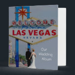 Our Las Vegas Wedding Album with Bride & Groom Binder<br><div class="desc">Our Las Vegas Wedding Album with Bride & Groom</div>