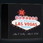 Our Las Vegas Wedding Photo Album Binder<br><div class="desc">Our Las Vegas Wedding Photo Album. Personalized for John & Cathy.  Change the name of bride and groom and date of wedding to your own information.</div>