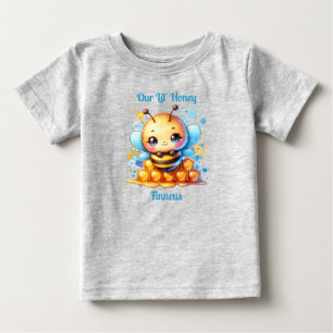 Our Lil' Honey Honey bee themed Personalized Baby T-Shirt