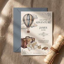 Our Little Adventure First Birthday Invitation