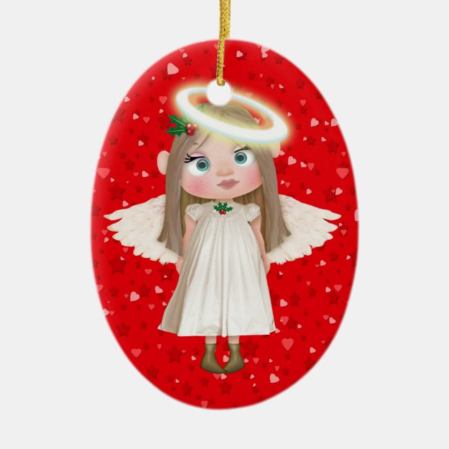 Our Little Angel Ceramic Ornament (Front)