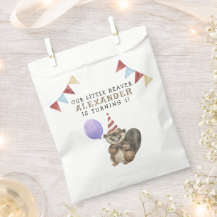 Our Little Beaver 1st Birthday Party Favour Bag