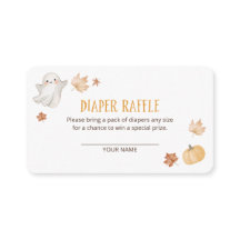 Our Little Boo Autumn Baby Shower Diaper Raffle