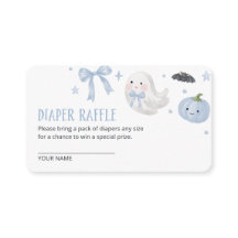 Our Little Boo Girl Baby Shower Diaper Raffle